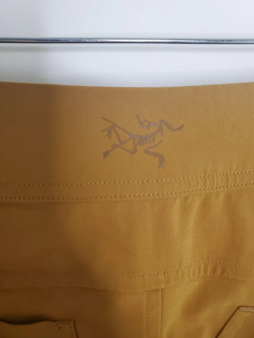 Arctery'x Mustard Brown Woven Mini Skirt